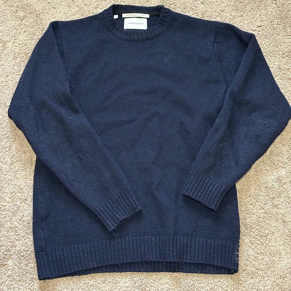 Peregrine Makers Crew wool sweater made in England
